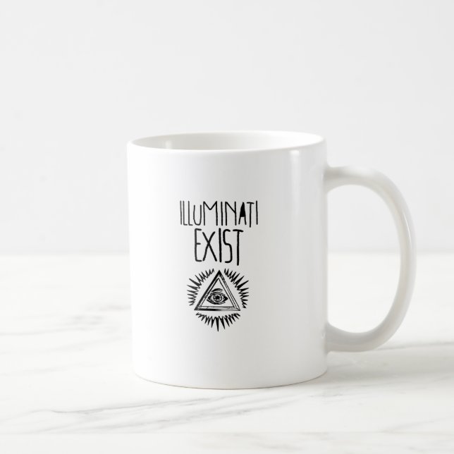 Taza De Café illuminati tshirt (Derecha)