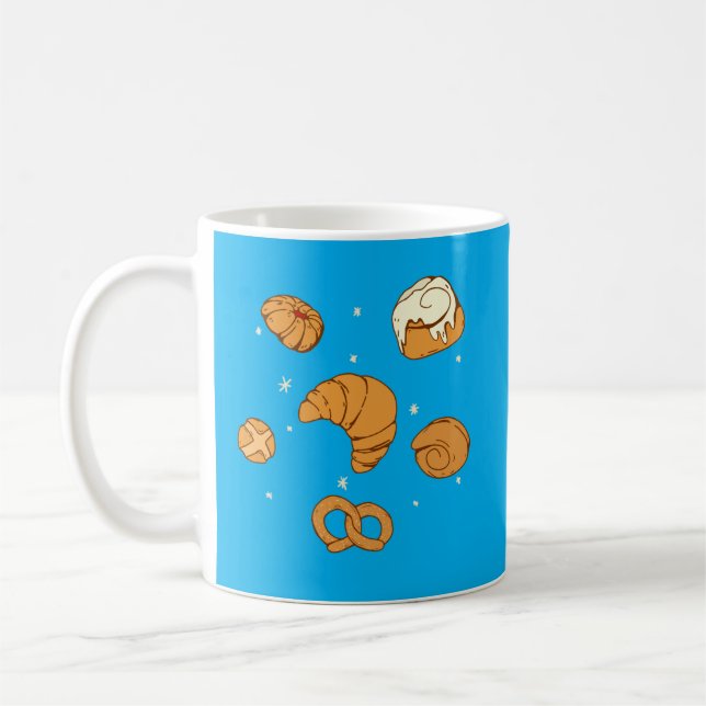 Taza De Café Illustration of bread  (Izquierda)