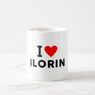 Taza De Café Ilorin Nigeria ciudad del amor corazón como símbol