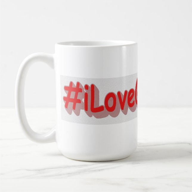Taza De Café "#iLoveGEORGIA " Diseño bonito. Comprar ahora (Izquierda)