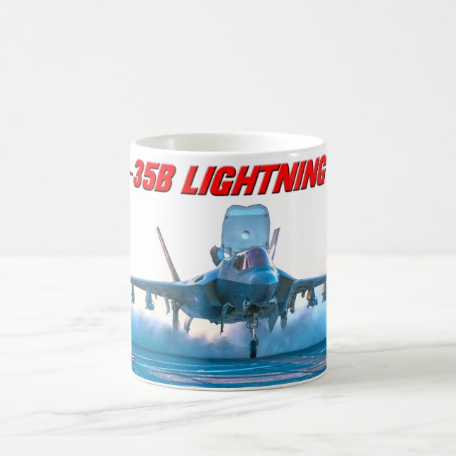 TAZA DE CAFÉ ILUMINACIÓN F-35B II (Centro)