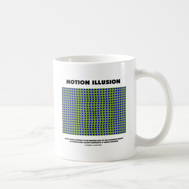 Taza De Café Ilusión del movimiento (ilusión óptica) (Derecha)