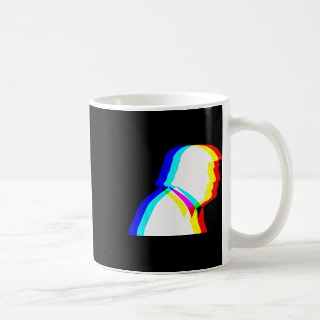 Taza De Café Ilusión óptica de Trump Edm (Derecha)