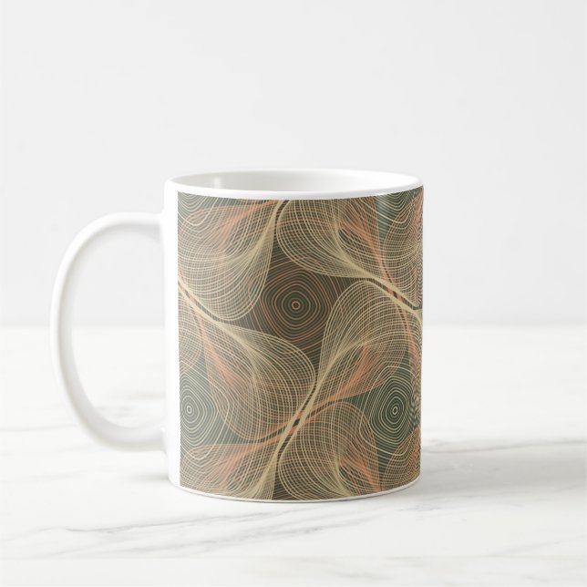 Taza De Café Ilusiones ópticas: Intriga geométrica (Izquierda)
