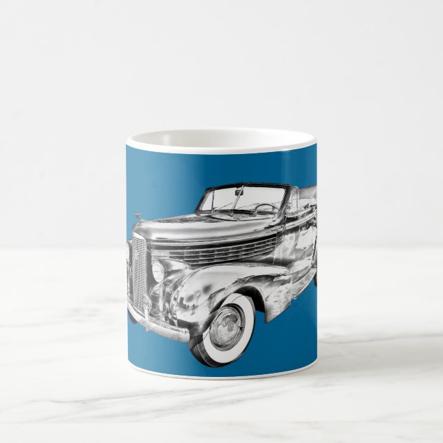 Taza De Café Ilustracion 1938 de Cadillac Lasalle (Centro)