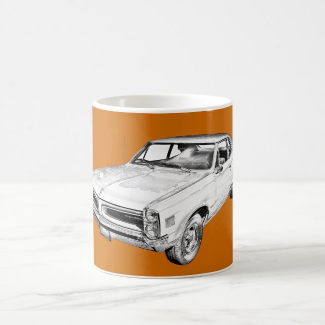 Taza De Café Ilustracion 1966 del coche de Pontiac Le Mans (Centro)