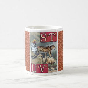 TAZA DE CAFÉ ILUSTRACIÓN ABC DE LA ERA VICTORIANA