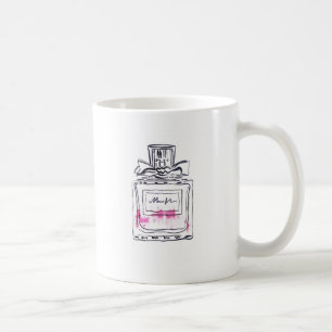 Taza De Café Ilustracion acuarela de moda de botella Perfume