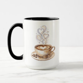 Taza de café ilustración acuarela | Tazas