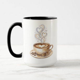 Taza de café ilustración acuarela   Tazas