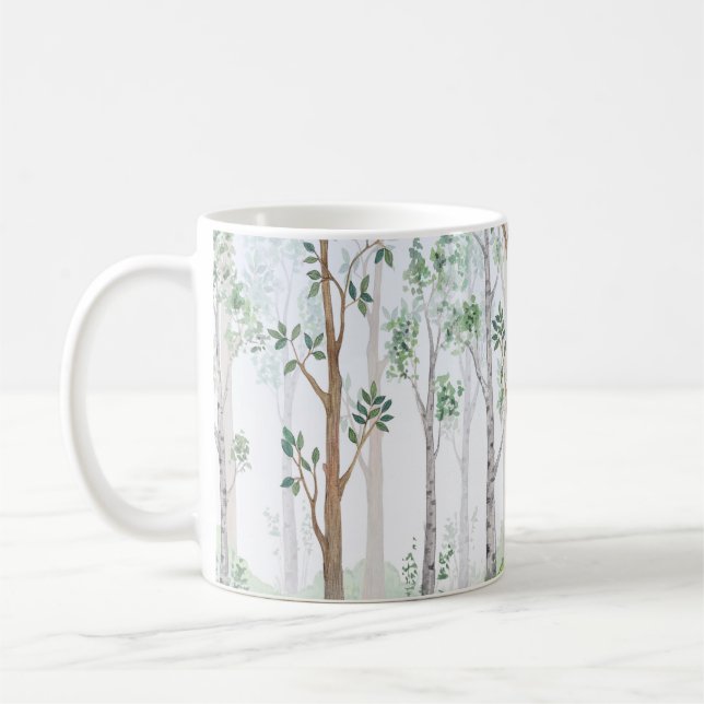 Taza De Café Ilustracion acuático-bosque de hadas. i de los niñ (Izquierda)