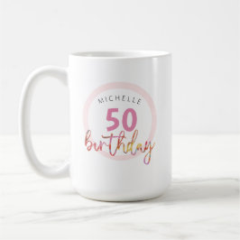 Taza De Café Ilustracion acuático exótico floral rosado de vera