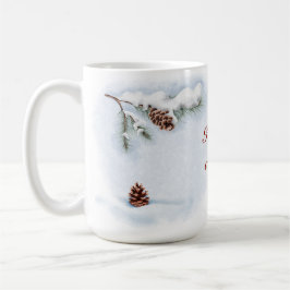 Taza De Café ilustracion acuático "Happy Winter"
