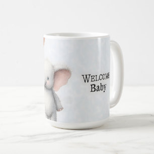 Taza De Café Ilustracion acuático lindo de un elefante bebé