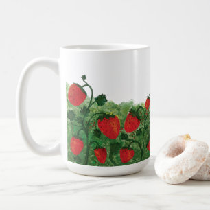 Taza De Café Ilustracion acuático Strawberry Field