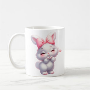 Taza De Café Ilustración Adorable de Conejito Bebé