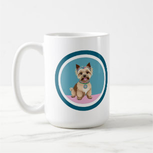 Taza De Café Ilustración adorable de Yorkshire Terrier