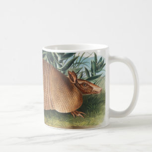 Taza De Café Ilustracion Armadillo (Dasypus Peba) de nueve band