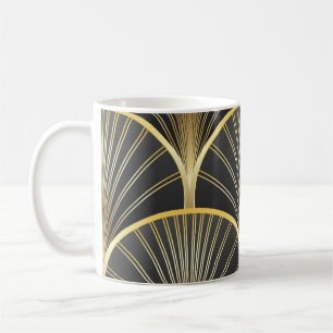Taza De Café Ilustracion Art Deco de textura geométrica