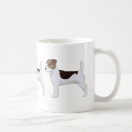 Taza De Café Ilustracion básico de la raza Jack Russell Terrier