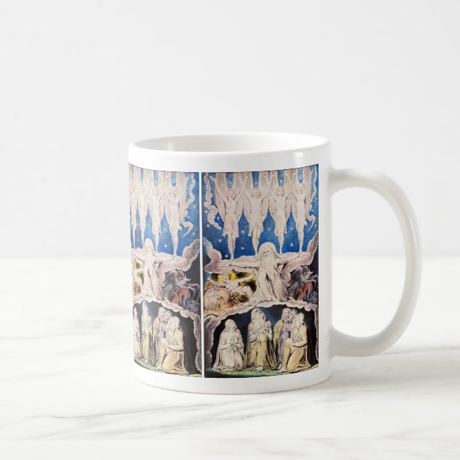 Taza De Café Ilustracion Blake: Cuando cantaron las estrellas d (Derecha)