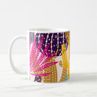 Taza De Café Ilustracion Cactus Vintage sin soldadura.