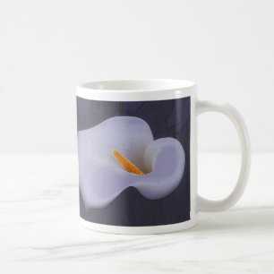 Taza De Café Ilustracion Calla Lily Bebida Mugs