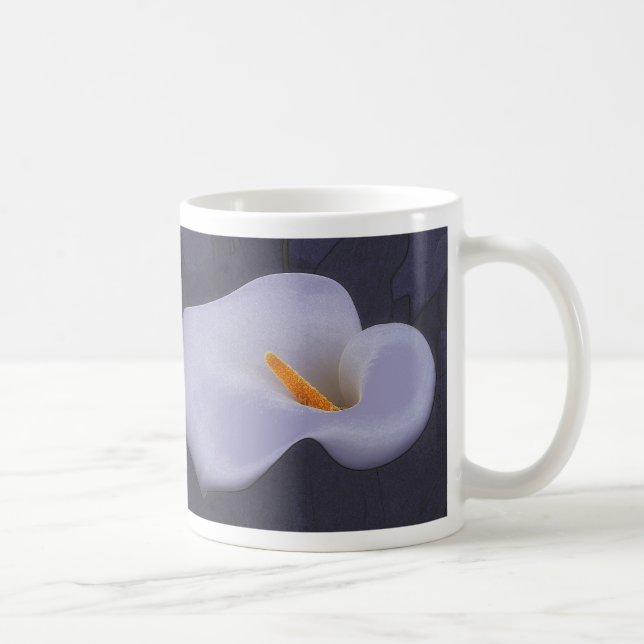 Taza De Café Ilustracion Calla Lily Bebida Mugs (Derecha)