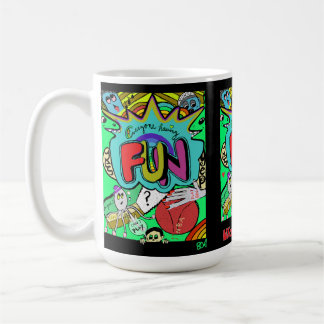Taza De Café Ilustracion cómico divertido de la fraternidad