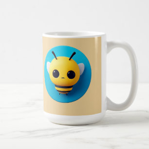 Taza De Café Ilustración de abeja de dibujos animados linda
