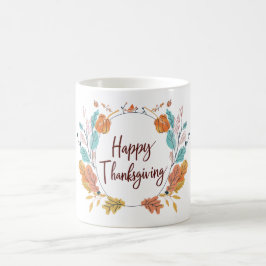 Taza De Café Ilustracion de Acción de Gracias
