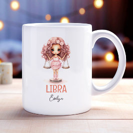 Taza De Café Ilustracion de acuarela cúpula de nombre de libra 