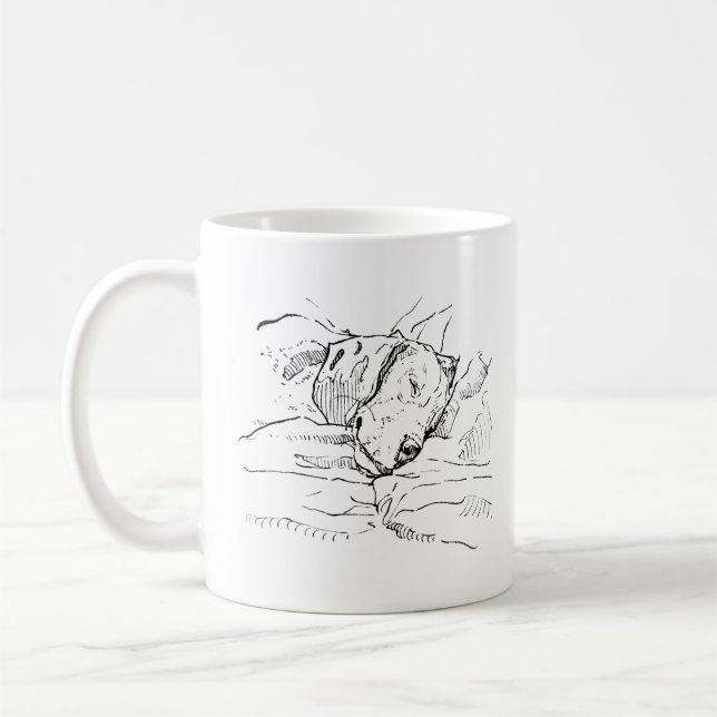 Taza De Café Ilustración de amante de perros Beagle  (Izquierda)