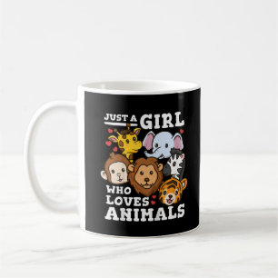 Taza De Café Ilustración de animales lindos del zoológico elefa