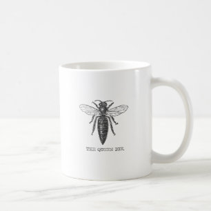 Taza De Café Ilustracion de antigüedades de insectos de Queen B
