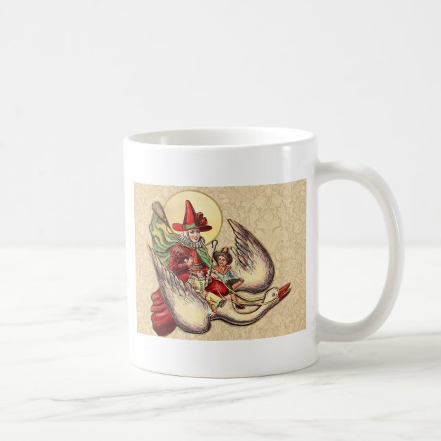 Taza De Café Ilustracion de Antigüedades de Madre Goose (Derecha)