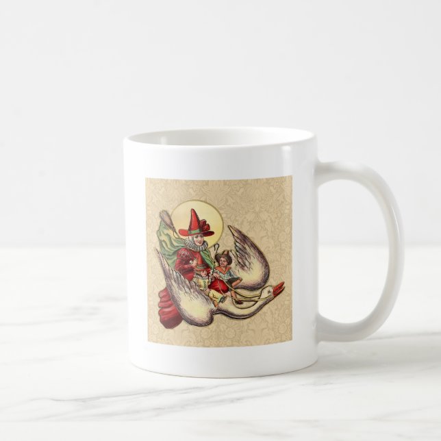 Taza De Café Ilustracion de Antigüedades de Madre Goose (Derecha)