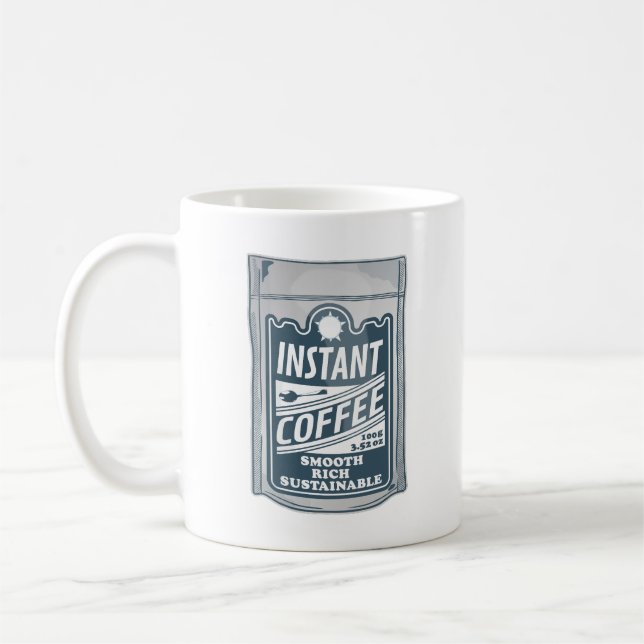Taza De Café Ilustracion de arte instantáneo de café pop (Izquierda)