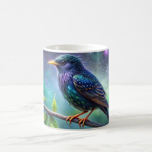 Taza De Café Ilustracion de aves con estampado europeo (Centro)