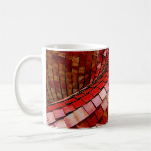 Taza De Café Ilustracion de azulejos rojos