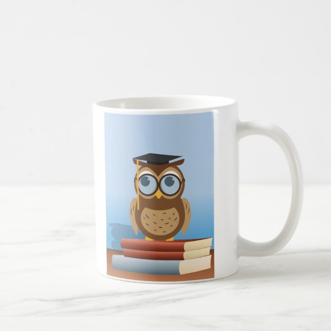 Taza De Café Ilustracion de búho (Derecha)