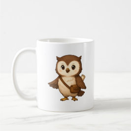 Taza De Café Ilustración de búho adorable – Okojo y amigos