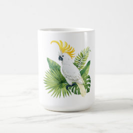 Taza De Café Ilustración de cacatúa loro