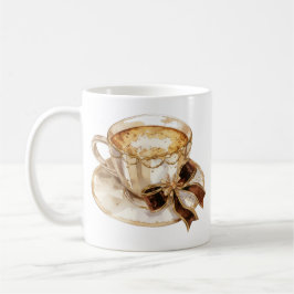 Taza De Café Ilustracion de café caliente de coqueta marrón