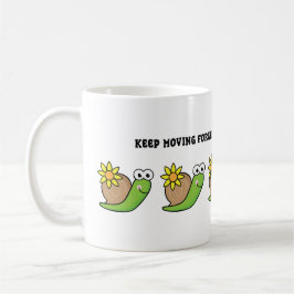 Taza De Café Ilustración de caracol adorable | Regalo peculiar