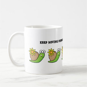Taza De Café Ilustración de caracol adorable   Regalo peculiar 