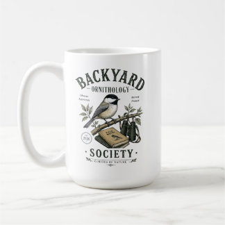 Taza De Café Ilustración de carbonero en ornitología de patio t