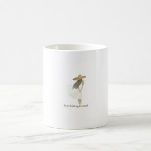 Taza De Café Ilustración de chica boho minimalista Sigue buscan