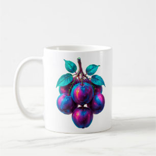 Taza De Café Ilustracion de ciruela