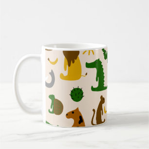 Taza De Café Ilustracion de color pastel dibujado a mano sin in